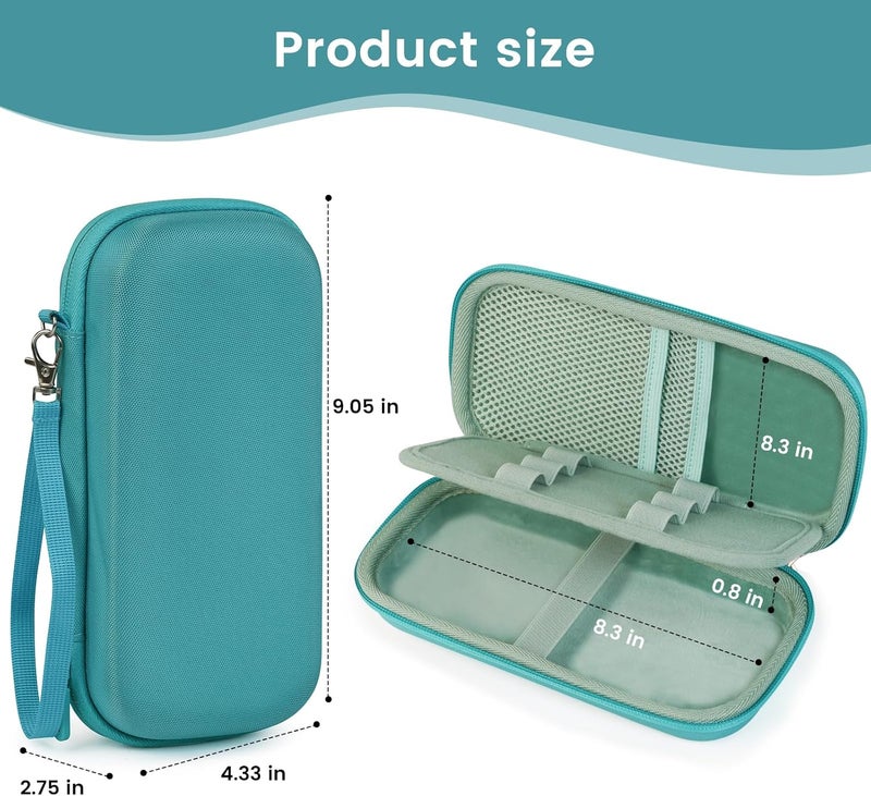 ZUJFPL EVA Hard Case Compatible with Texas Instruments TI-Nspire CX II/TI-NSPIRE CX-II CAS,Portable Case for TI-84 Plus/TI-84 Plus CE/TI-83 Plus/TI-85/TI-89 Color Graphing Calculator. (Mint) - Image 4